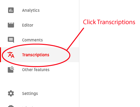 click transcriptions