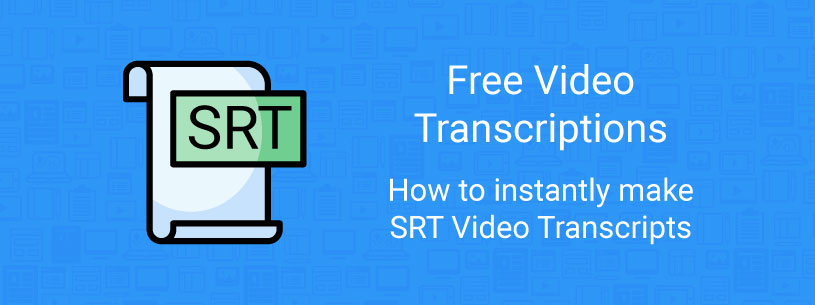 Video srt transcriptions