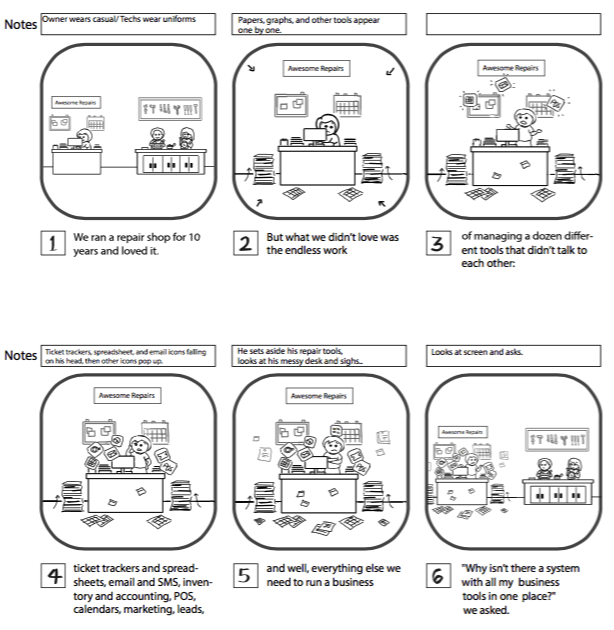 example storyboard