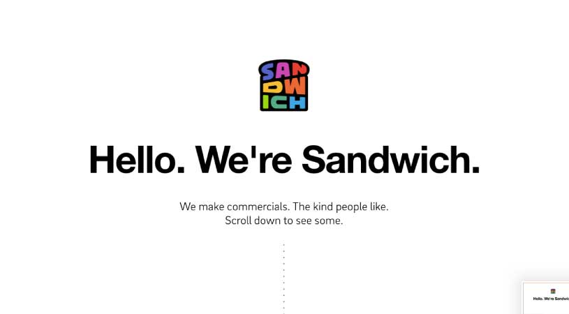 Sandwich video website