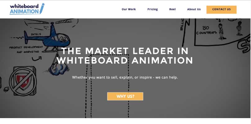 Whiteboard animation website