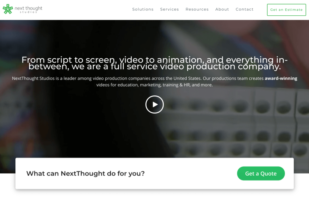 Next thought studios website