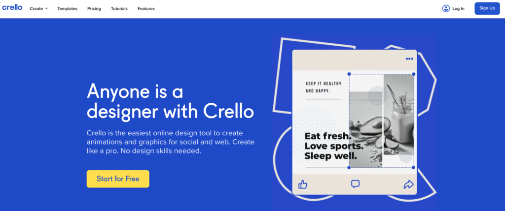 Crello website