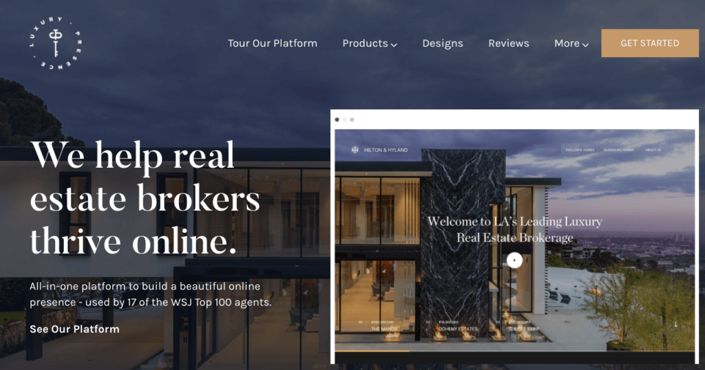 luxury presence website